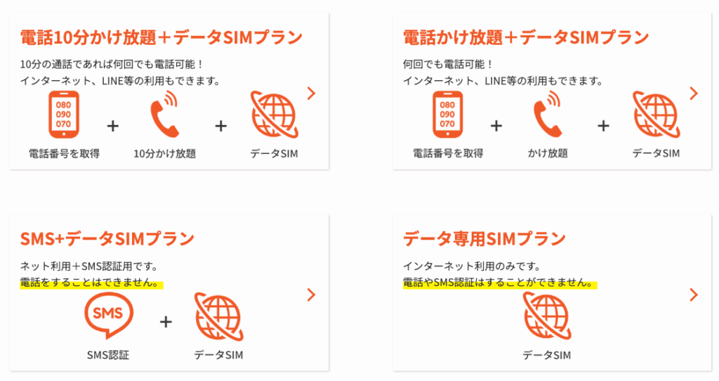 だれでもモバイル 料金プラン
