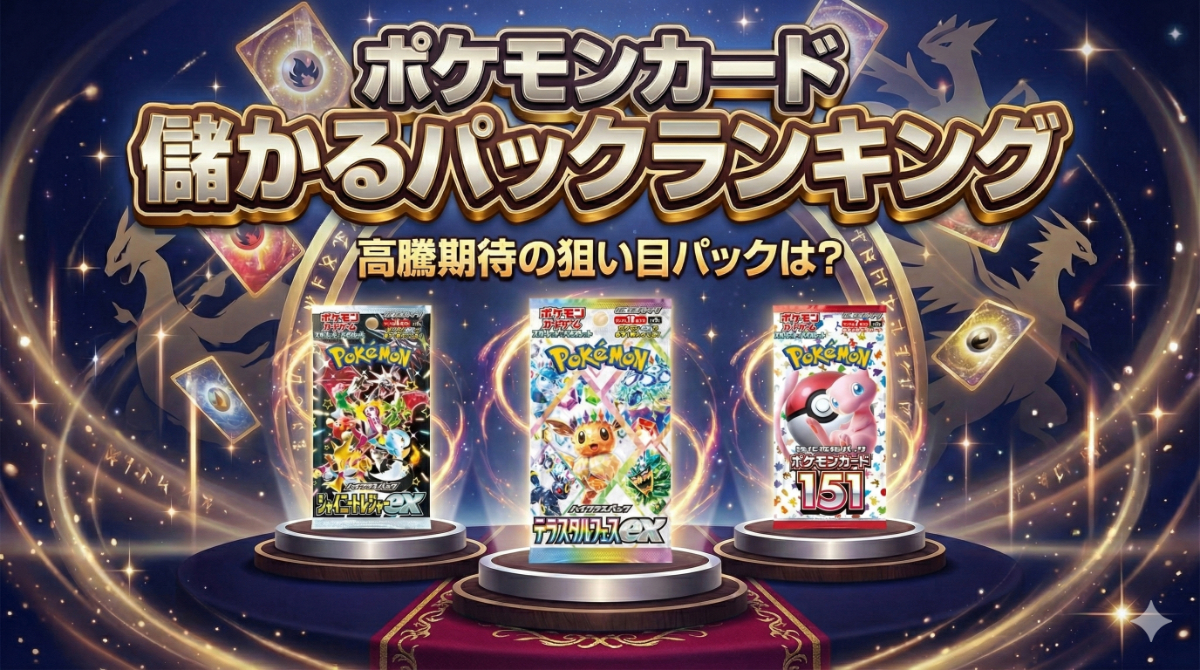 ポケモンカードの儲かるパックランキング