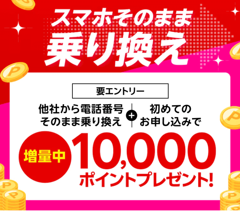 楽天モバイル スマホそのまま乗り換えキャンペーン